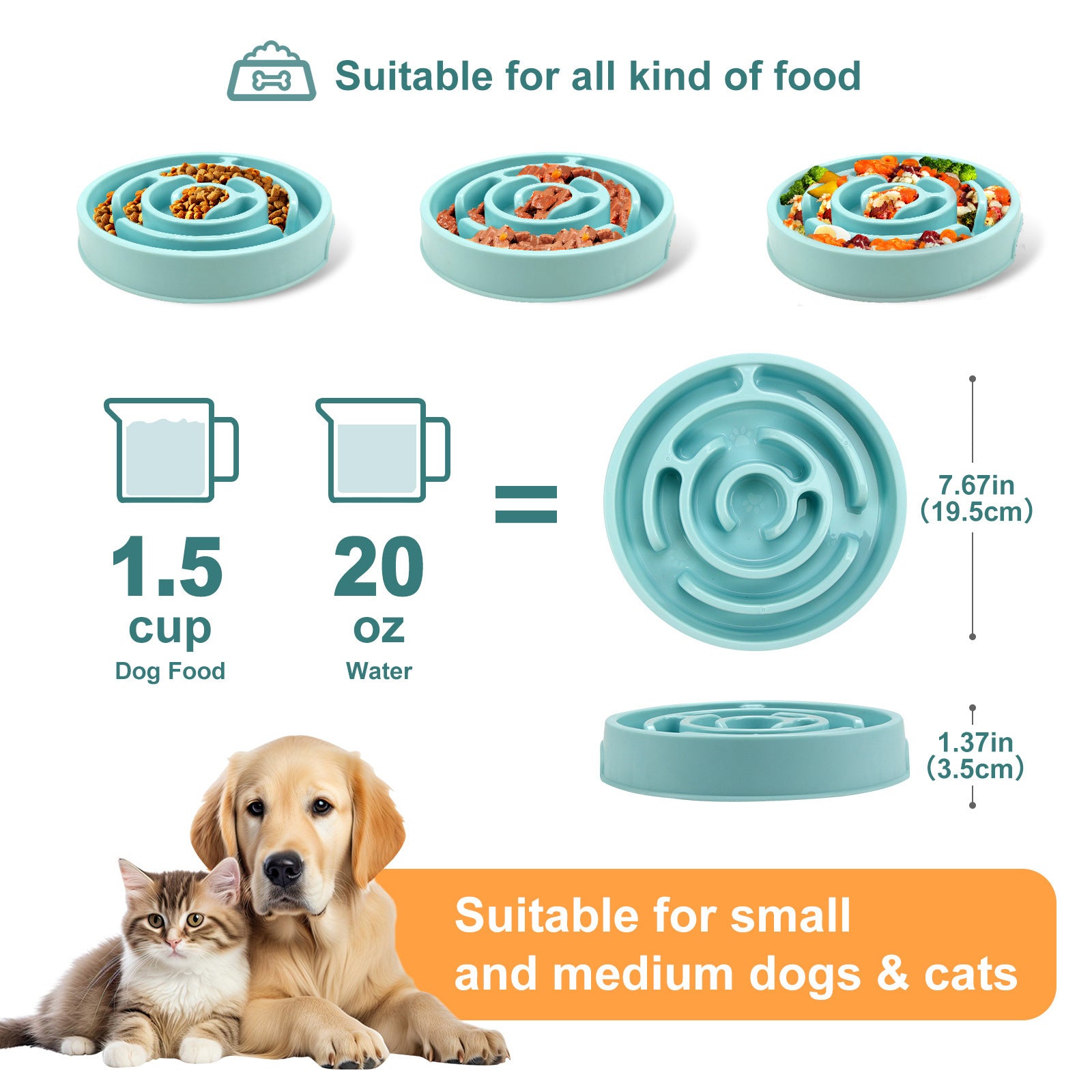 Slow Feeder Dog Bowl – Fun, Healthy Mealtime Made Easy!