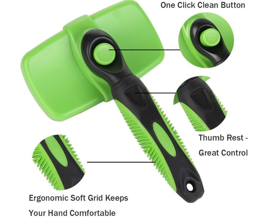 Tangle-Free Slicker Brush for Happy, Shedding-Free Pets