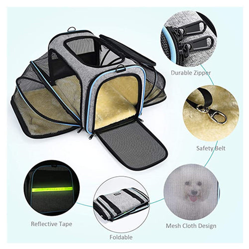 Cat & Dog Carrier – Soft, Foldable, Travel-Ready Fun
