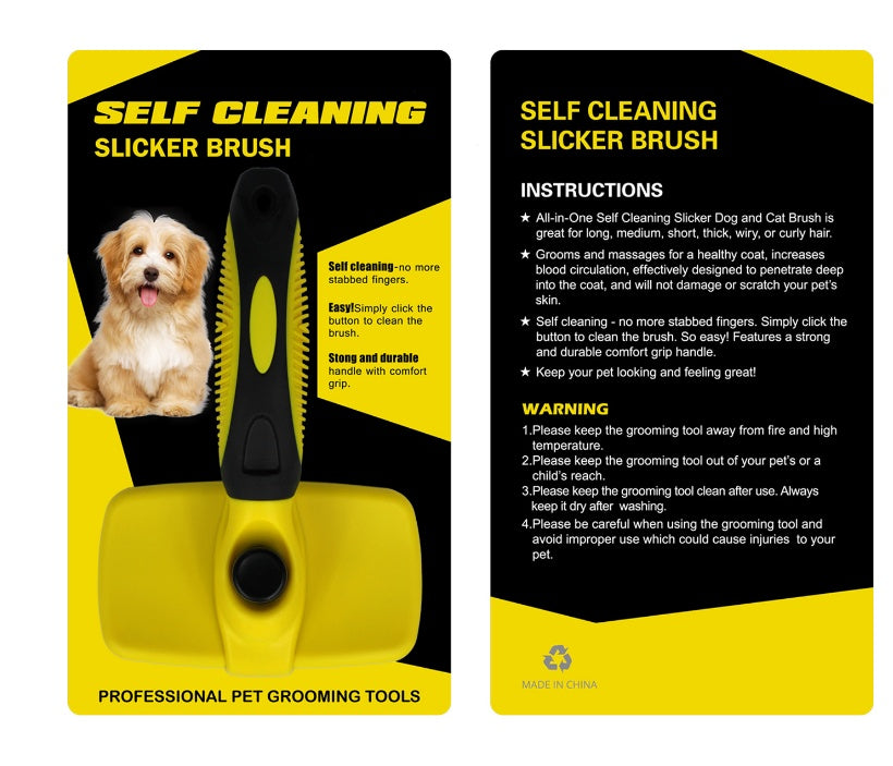 Tangle-Free Slicker Brush for Happy, Shedding-Free Pets