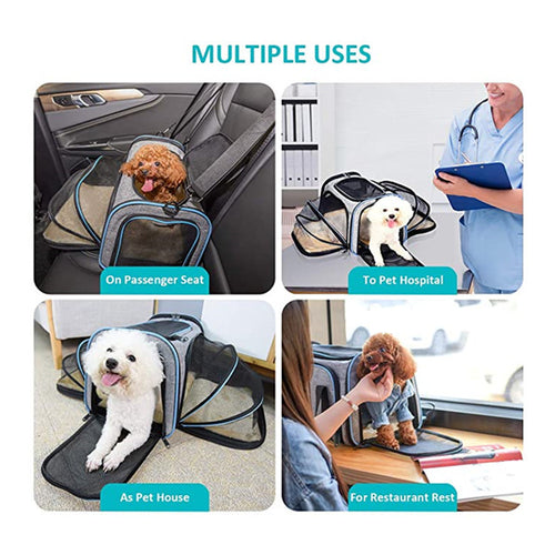 Cat & Dog Carrier – Soft, Foldable, Travel-Ready Fun
