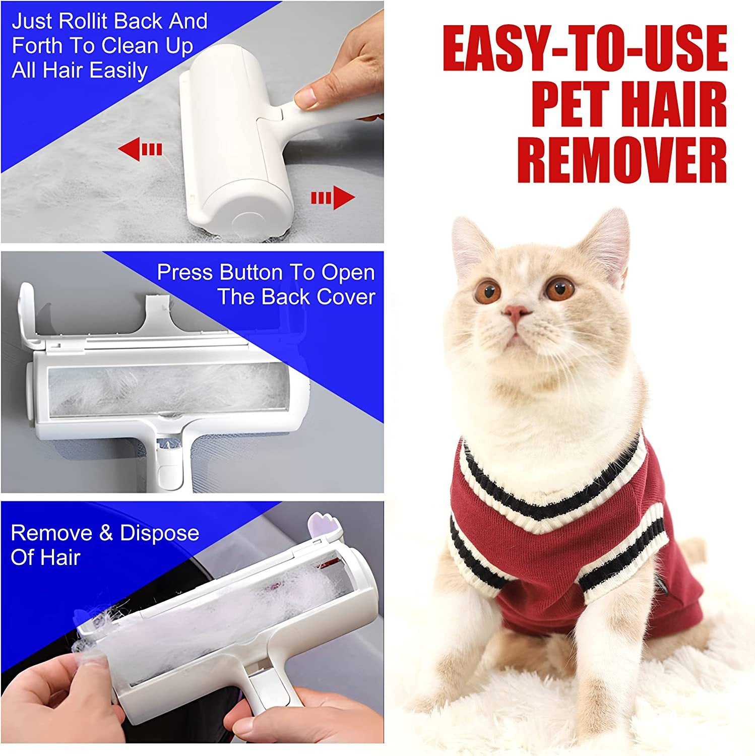 Pet Hair Roller – Say Goodbye to Shedding Mess!
