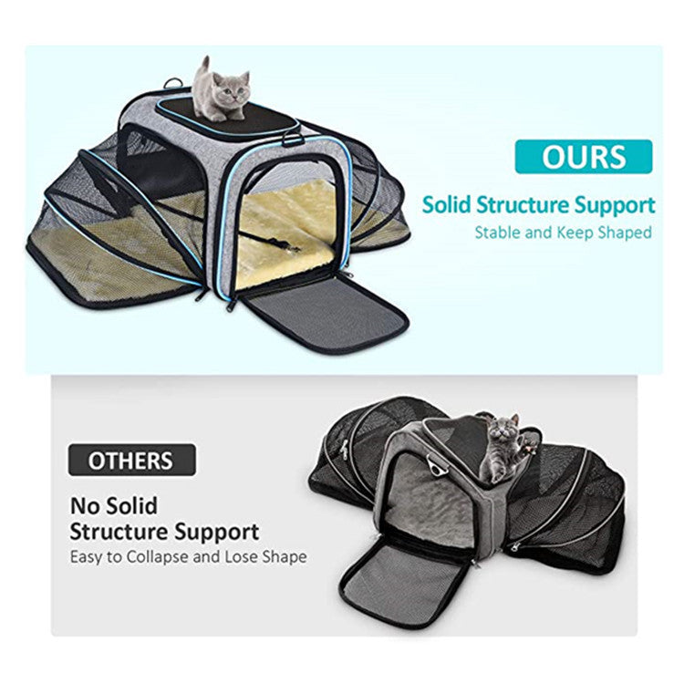 Cat & Dog Carrier – Soft, Foldable, Travel-Ready Fun