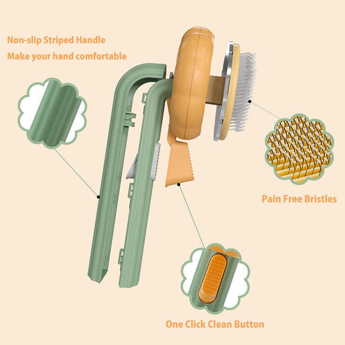 Gentle Grooming Brush – Less Shedding, More Smiles!